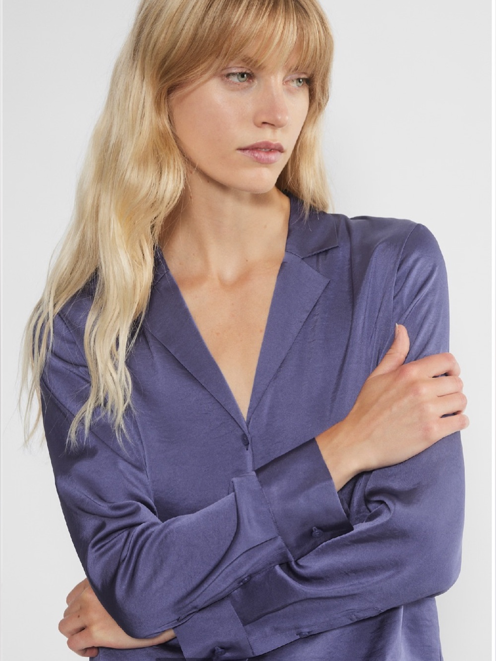 Aritzia wilfred satin long sleeve